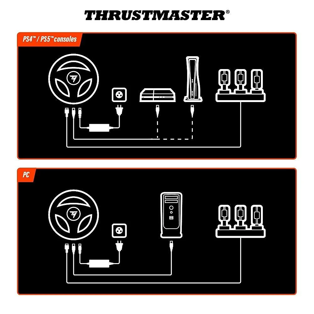 Volante Thrustmaster T-248R - PS5, PS4 e PC - 4160921