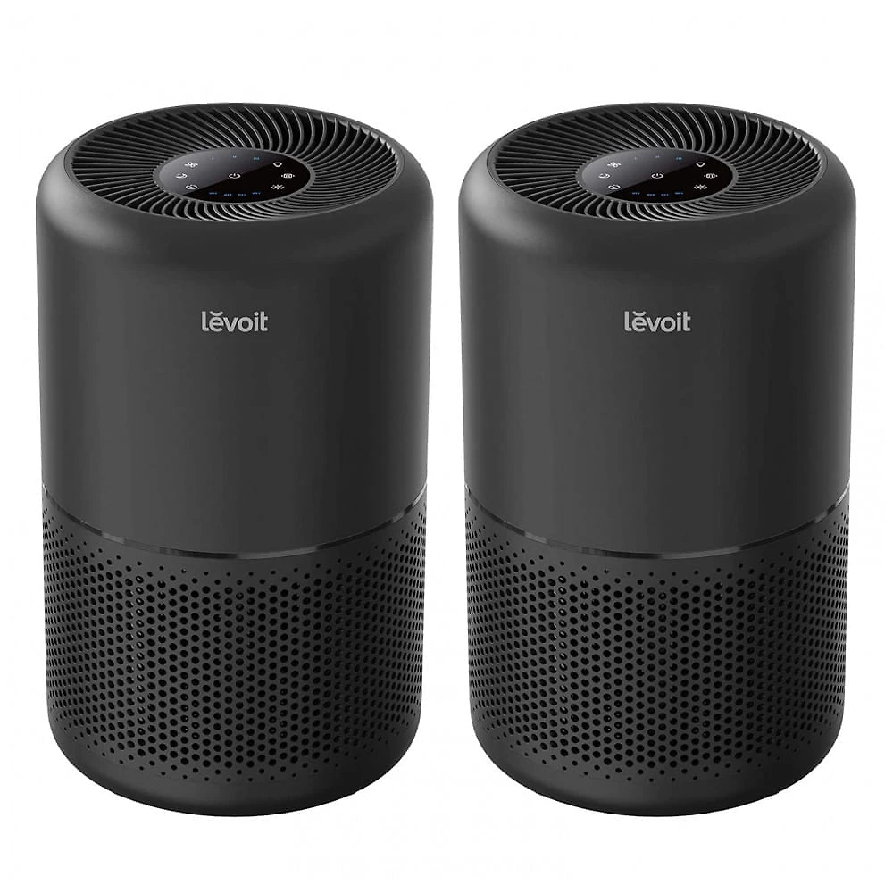 Purificador de Ar Levoit Preto Filtro 3-em-1 CADR 143 CFM Cobertura 100 m² Core 300 2 Pacote