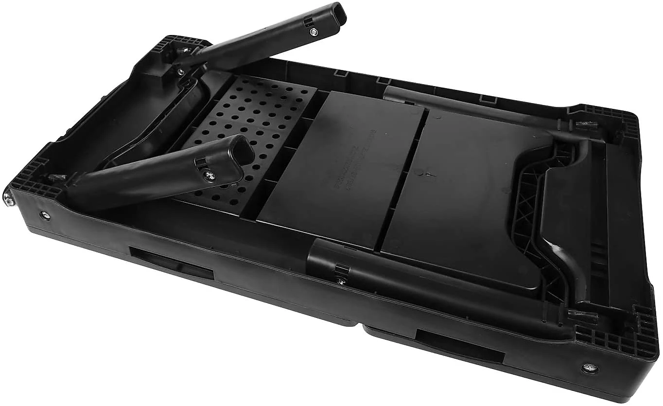 Mesa para laptop para cama com ventilador com pernas dobráveis Bandeja com luz LED 4 portas USB armazenamento mouse pad