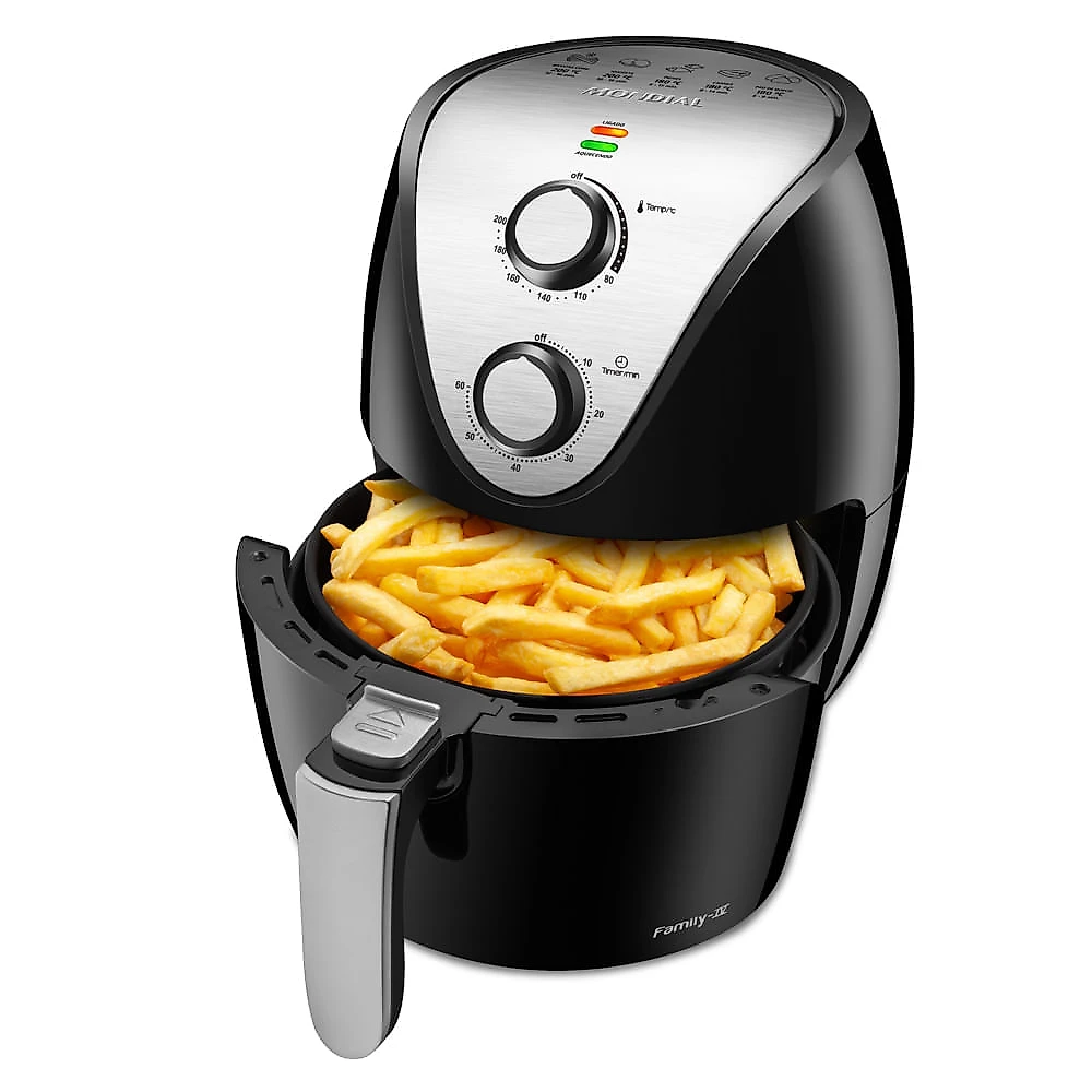 Miniatura Fritadeira Elétrica Air Fryer Mondial Family AF-30 3,5L Preta - 220V