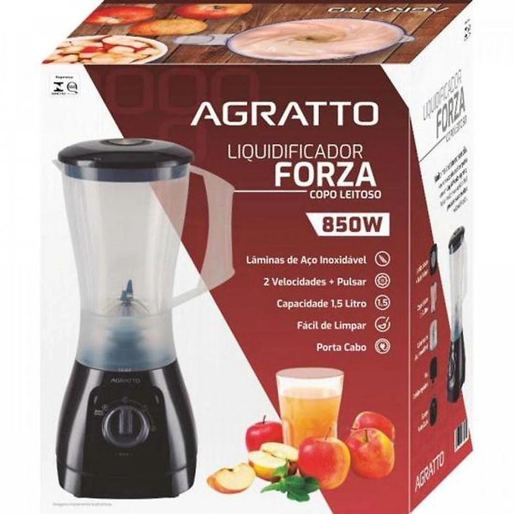 Liquidificador Agratto Lqlf-02 Leitoso 850w Cristal 220V