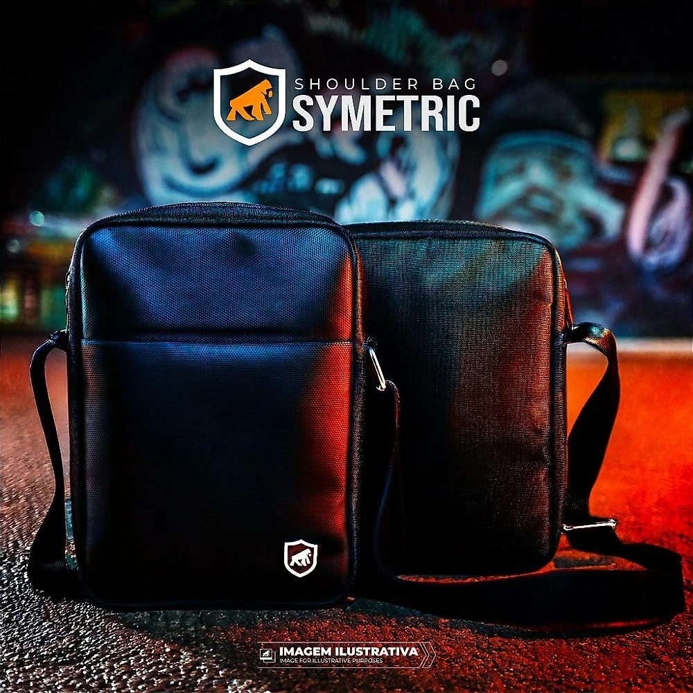 Shoulder Bag Transversal | Bolsa Compacta Unissex Antifurto - Symetric - Gshield