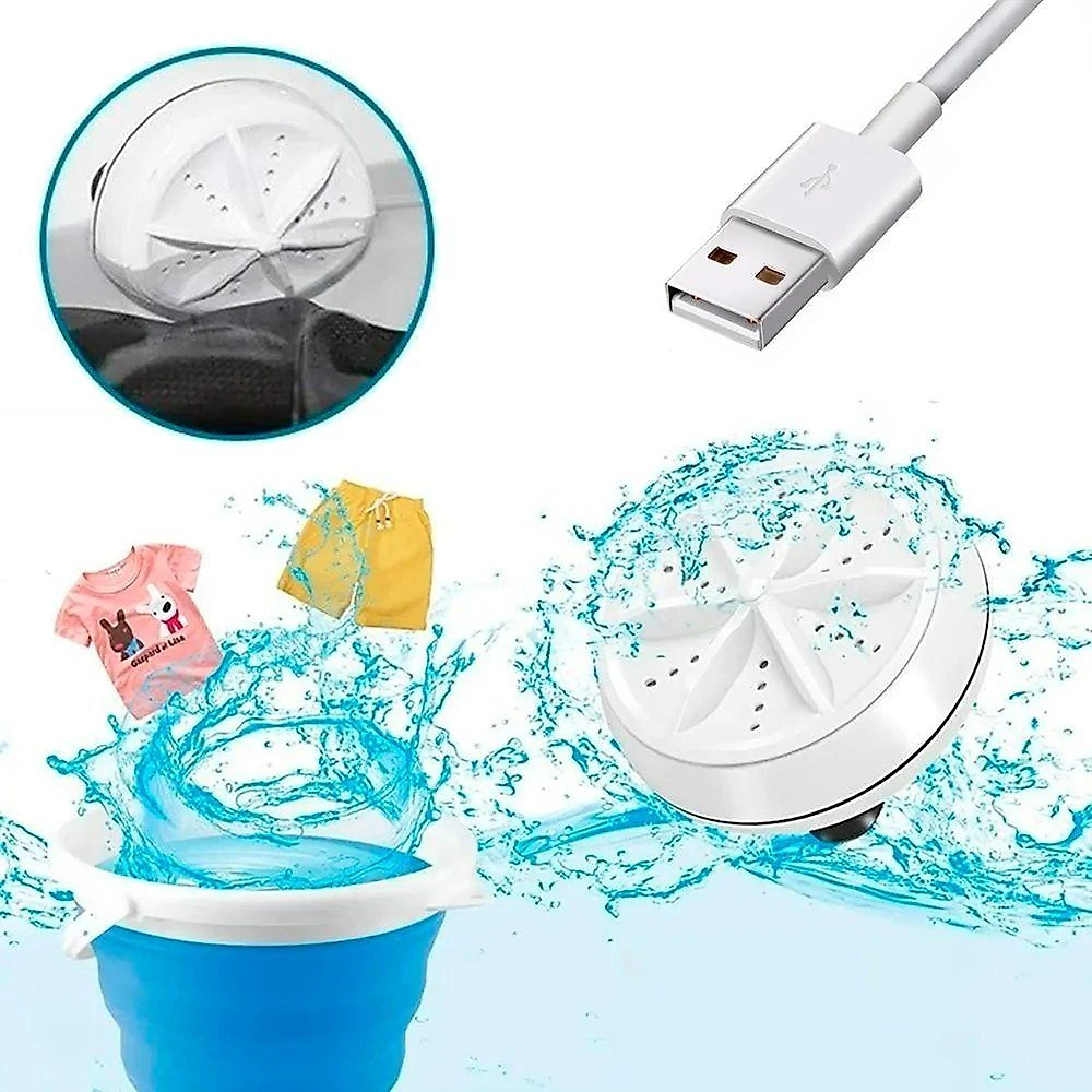 Mini Motor Maquina Lava Roupas Balde Usb Portátil Lavadora