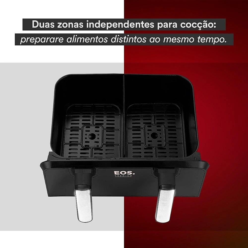 Fritadeira Air Fryer EOS 9 Litros Digital Dual Zone 110V