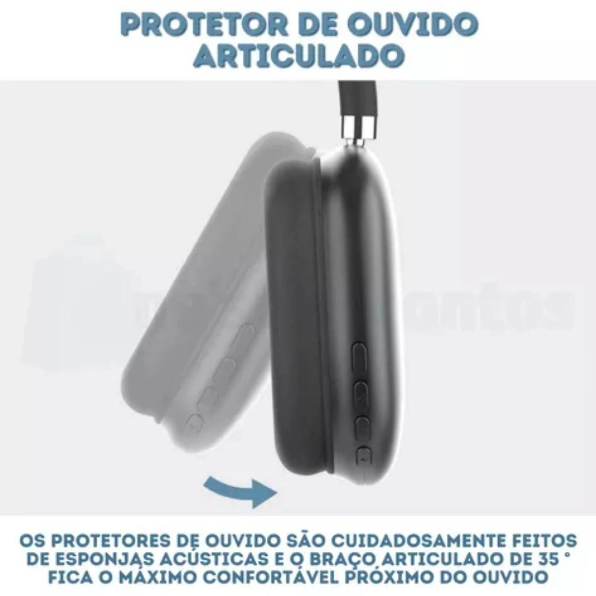 Fone Max P9 Bluetooth Recarregável