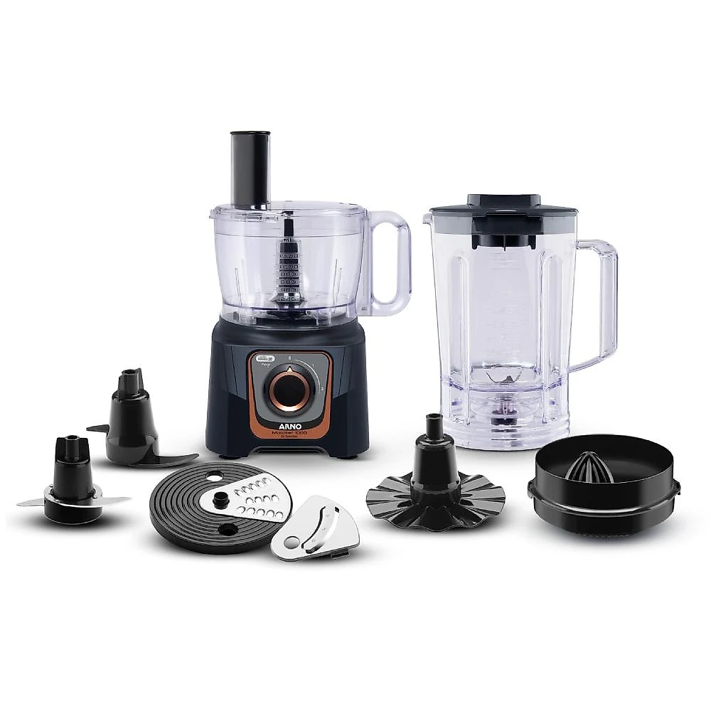 Multiprocessador arno multichef mp72 1000w 24 funções com liquidificador 110