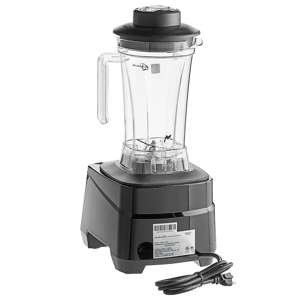 Miniatura Liquidificador Industrial AvaMix BX2100KS 3 1/2 hp com Controle de Teclado, Jarra de Aço Inoxidável de 1,89 Litros e Jarra de Plástico Tritan