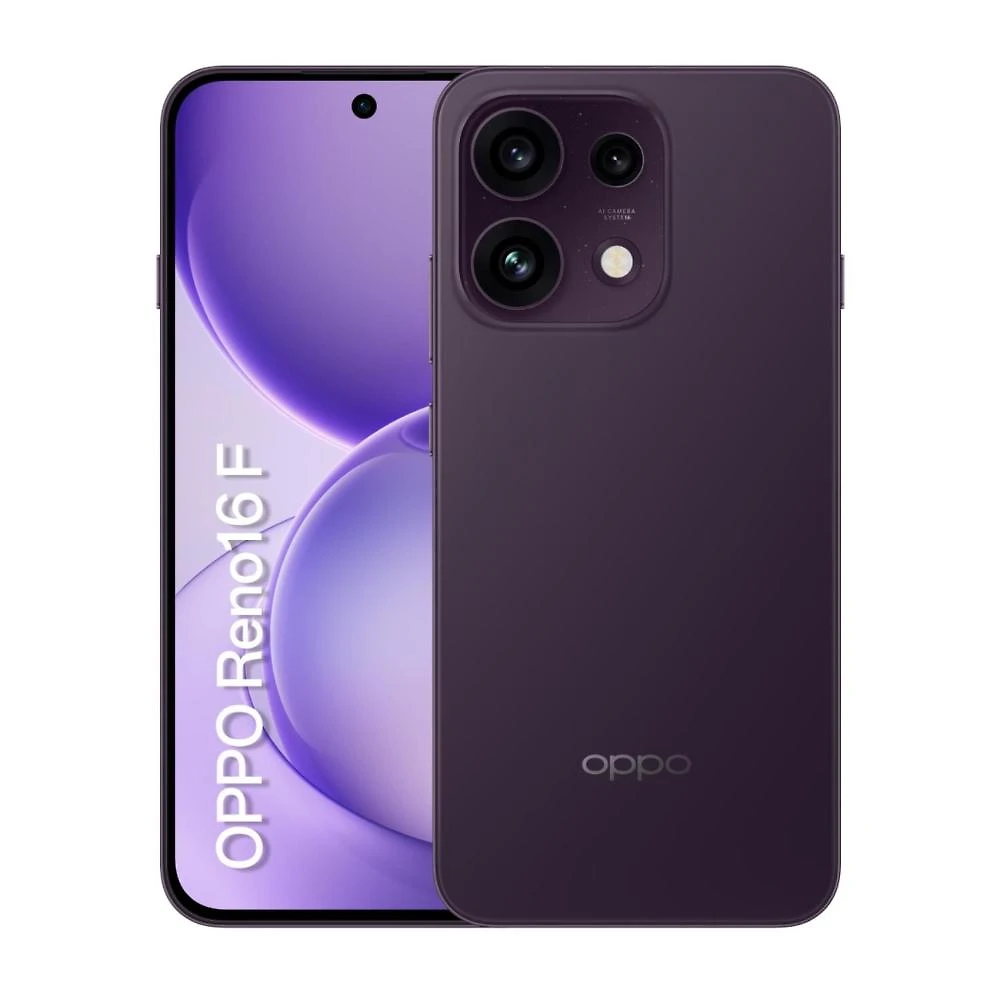 Smartphone oppo reno 16f 5g 256gb violeta crepúsculo octa core