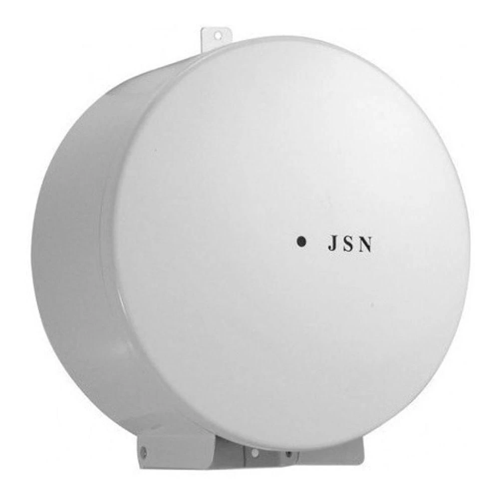 Suporte para Papel Higiênico em Rolo 300 a 400 m Esmaltado em Chapa de Aço Carbono Branco Higipack
