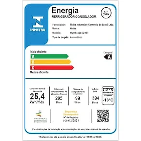 Geladeira Midea Frost Free Duplex 394L Inverter Inox 110V