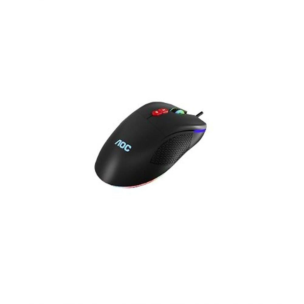 Mouse Gamer AOC GM180 Windows Linux 7200 DPI RGB Preto