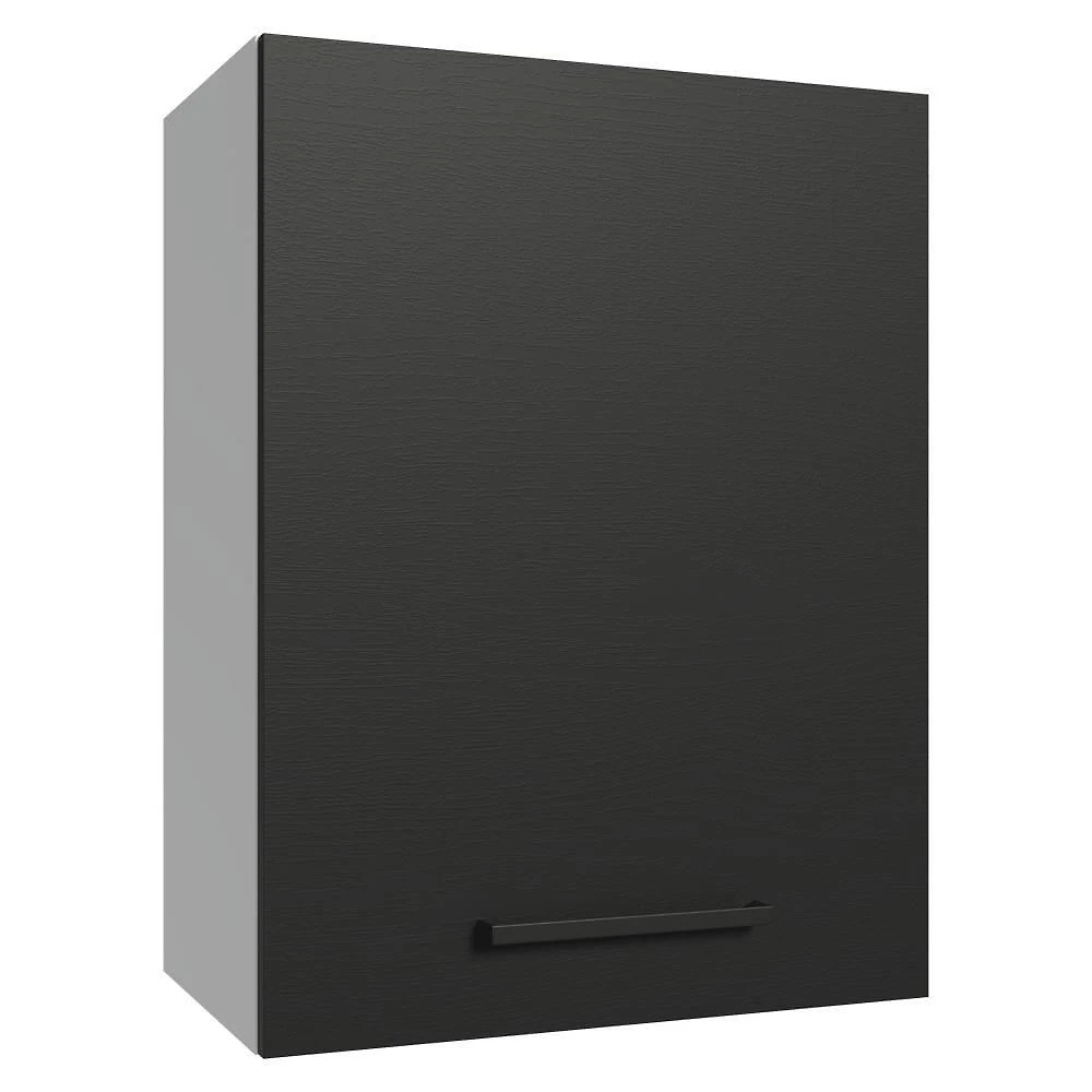 Armário Aéreo 50cm 1 Porta Branco/preto Agata Madesa Branco/preto