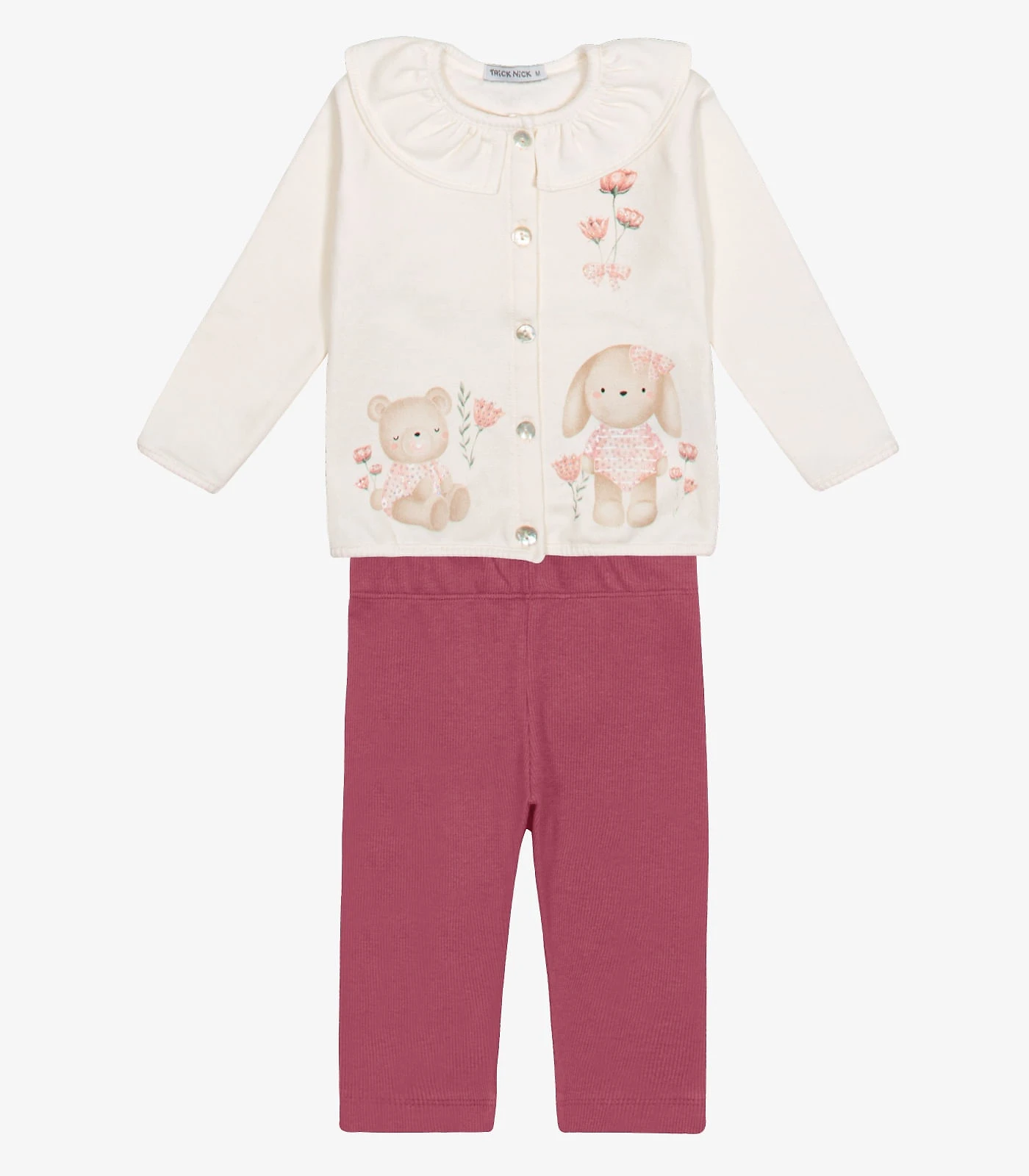Conjunto Casaco com Legging Feminino Trick Nick Bege