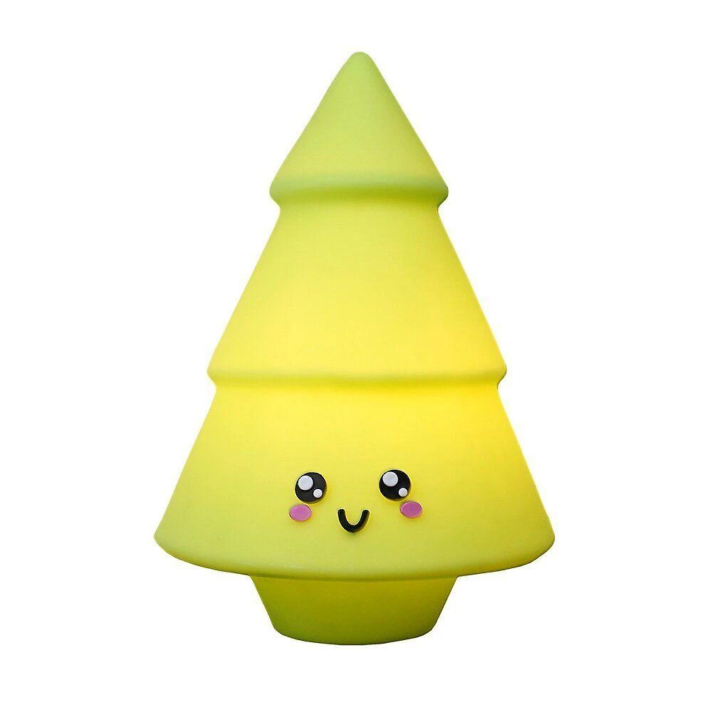 Luminária Árvore de Natal com Design Fofinho e Iluminação LED 15W Bivolt Verde Kawaii