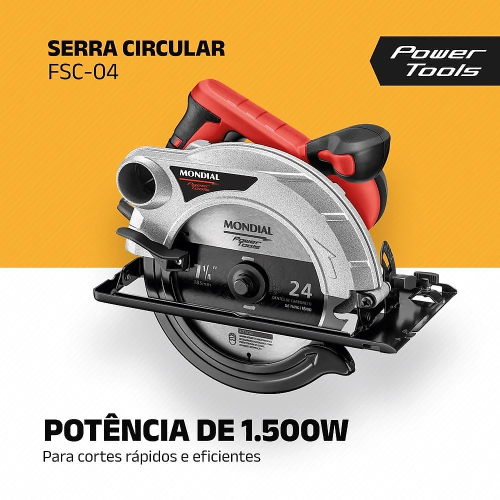 Miniatura Serra Circular Mondial Power Tools FSC-04 SERRA CIRCULAR FSC-04 127V/60Hz