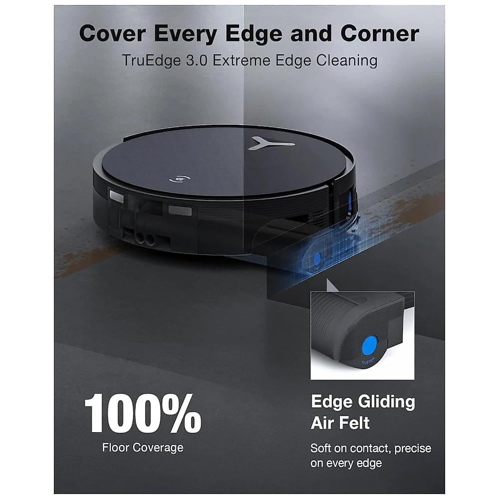 Robô Aspirador e Esfregão ECOVACS DEEBOT X12 OMNICYCLONE Prata com Sucção 22000Pa e Base Sem Saco