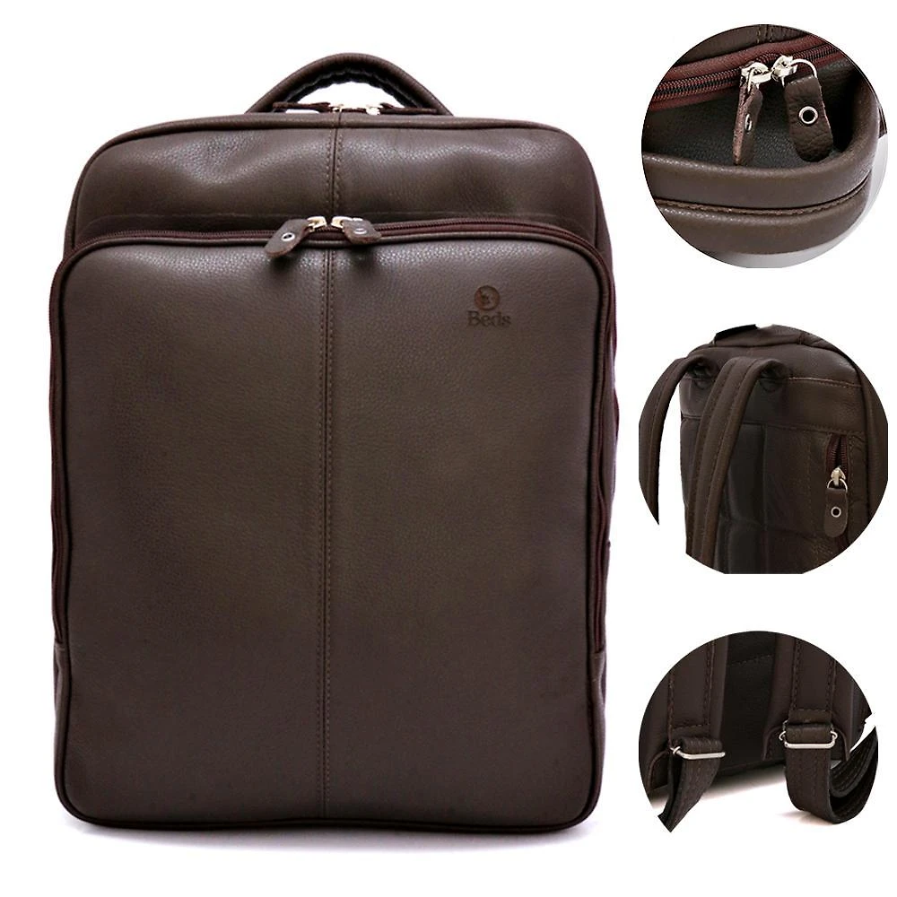 Miniatura Mochila Executiva Masculina Couro Legitimo 30 Litros