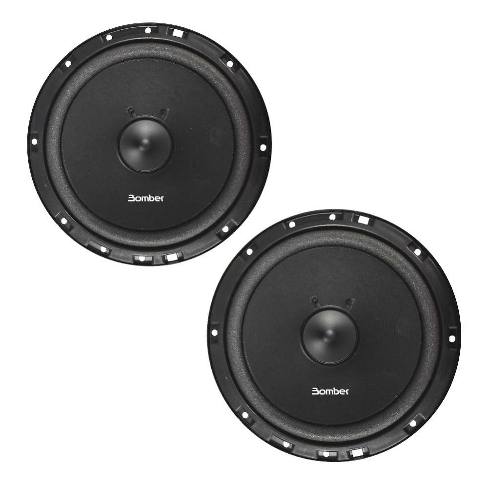Alto Falante Bomber Speakers Kit Two Way Tkl 6 60W RMS Bivolt Preto