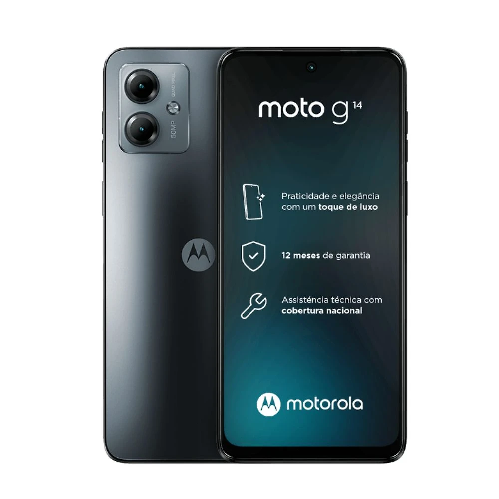 Usado: Motorola Moto G14 4G 128GB Grafite Muito Bom - Trocafone