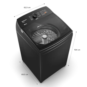 Máquina de Lavar 14kg Brastemp BWJ14A9 Platinum Smart Sensor Cinza 110V
