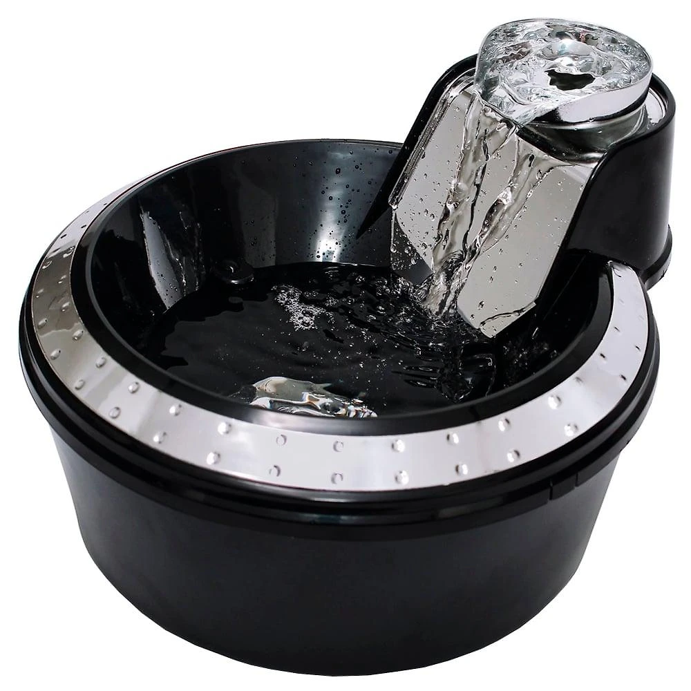 Fonte Bebedouro Petlon Premium Preta e Prata - 220 V