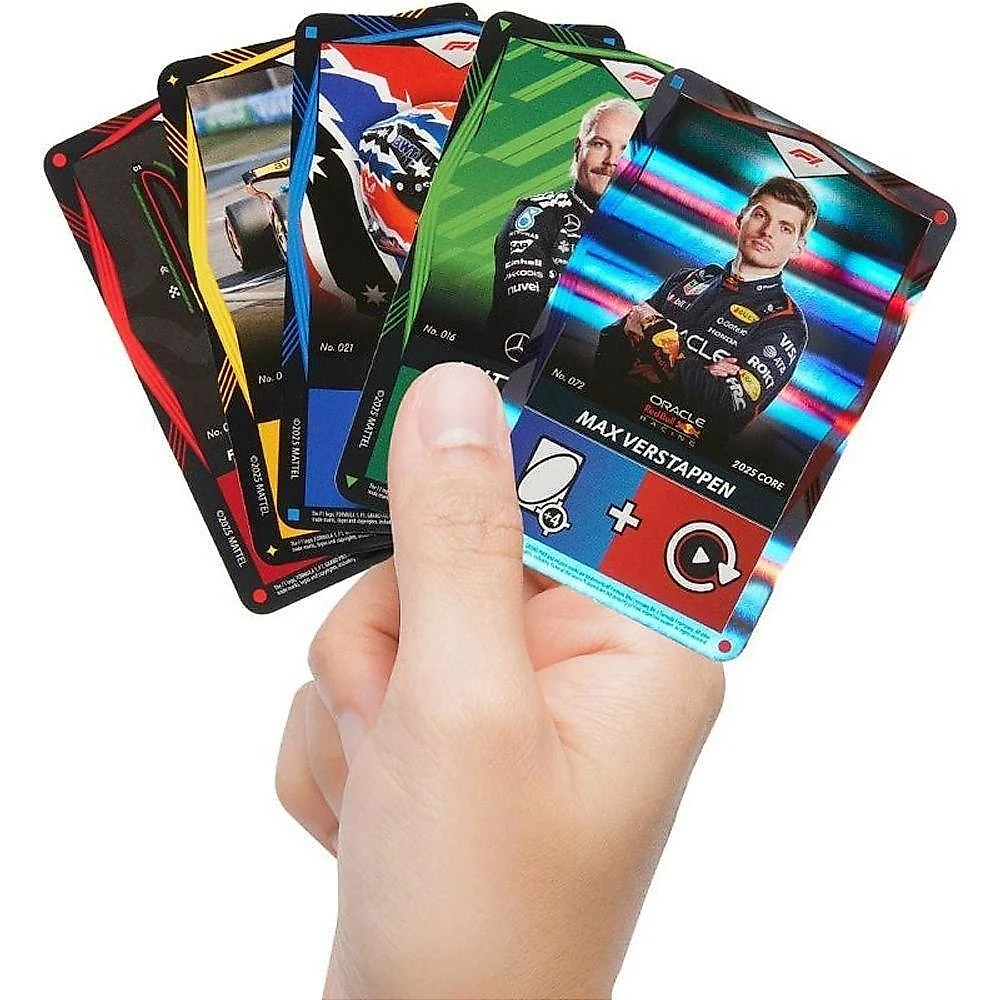 Jogo de Cartas UNO Elite Formula 1 2025 Core Edition com Cartas de Ação Mattel