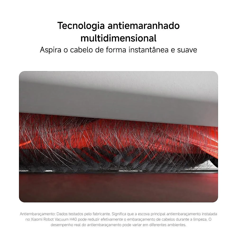 Aspirador de Pó Robô Inteligente H40 Xiaomi com Base de Autolimpeza e Controle por App - XM881BRA 110