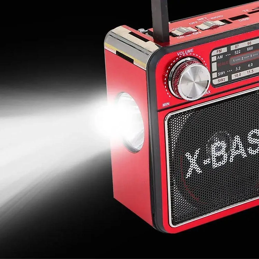 Rádio Portátil Kapbom KA-135 com Bluetooth 4 Bandas Bivolt Preto