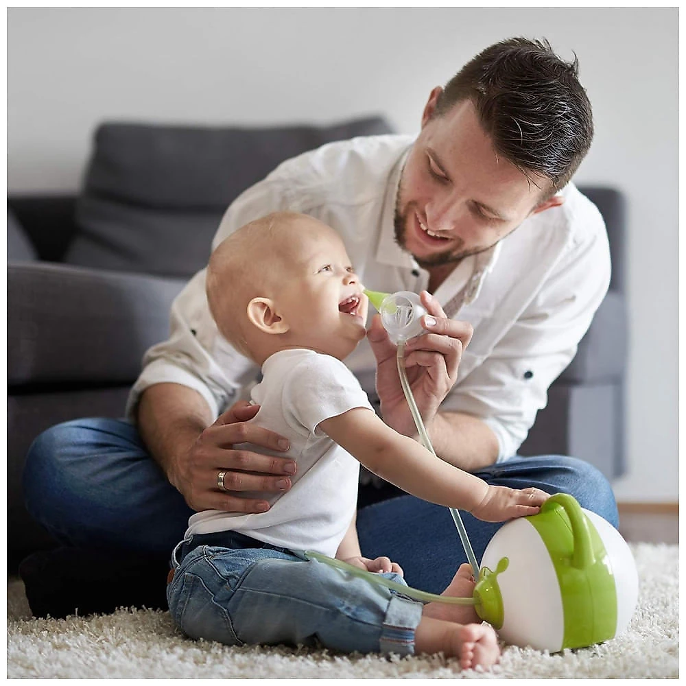 Aspirador Nasal Elétrico para Bebê Nosiboo com Níveis de Sucção Ajustável, 110V Azul