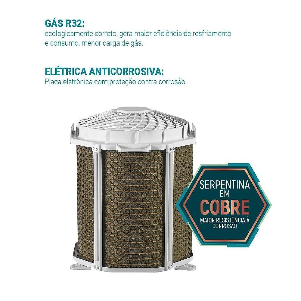 Ar condicionado split inverter philco 12000 btus quente e frio 220v pac12qc