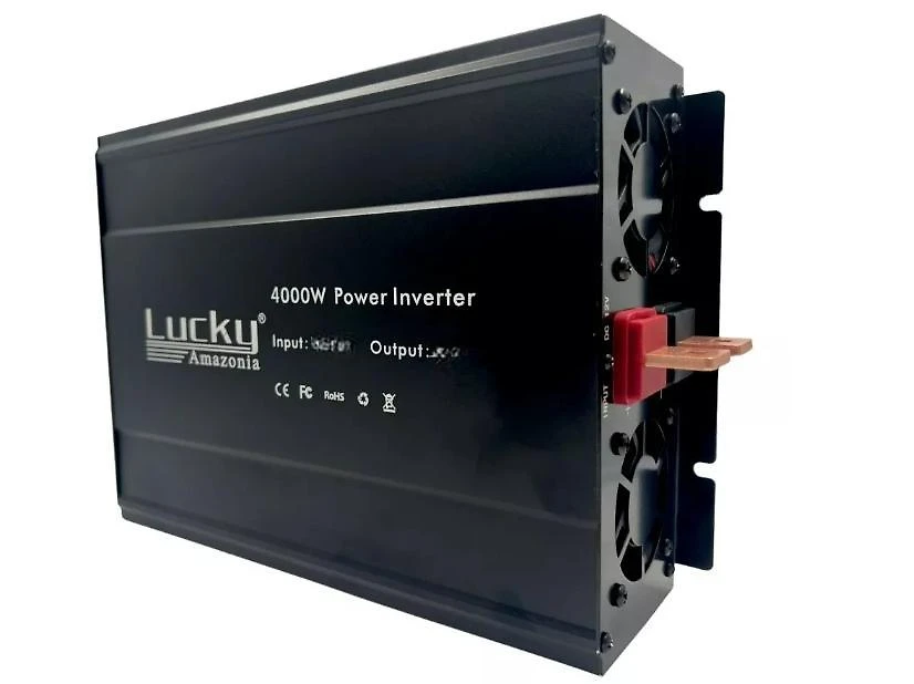 Miniatura Inversor Lucky Amazonia 4000W 12V 110V 60Hz Liga Geladeira