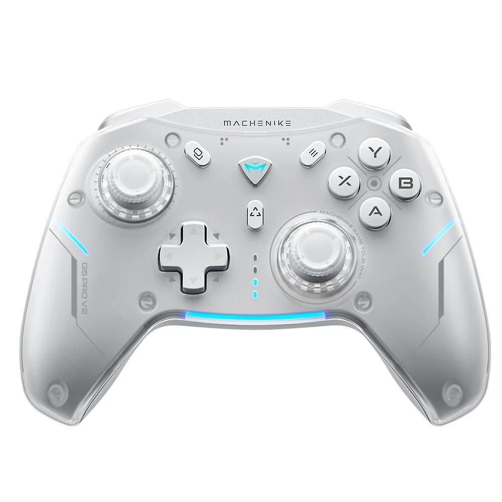 Controle Sem Fio Gamer Machenike G5 Pro, Multiplataformas, RGB, Switch Kailh, Branco - JJ02GJ006