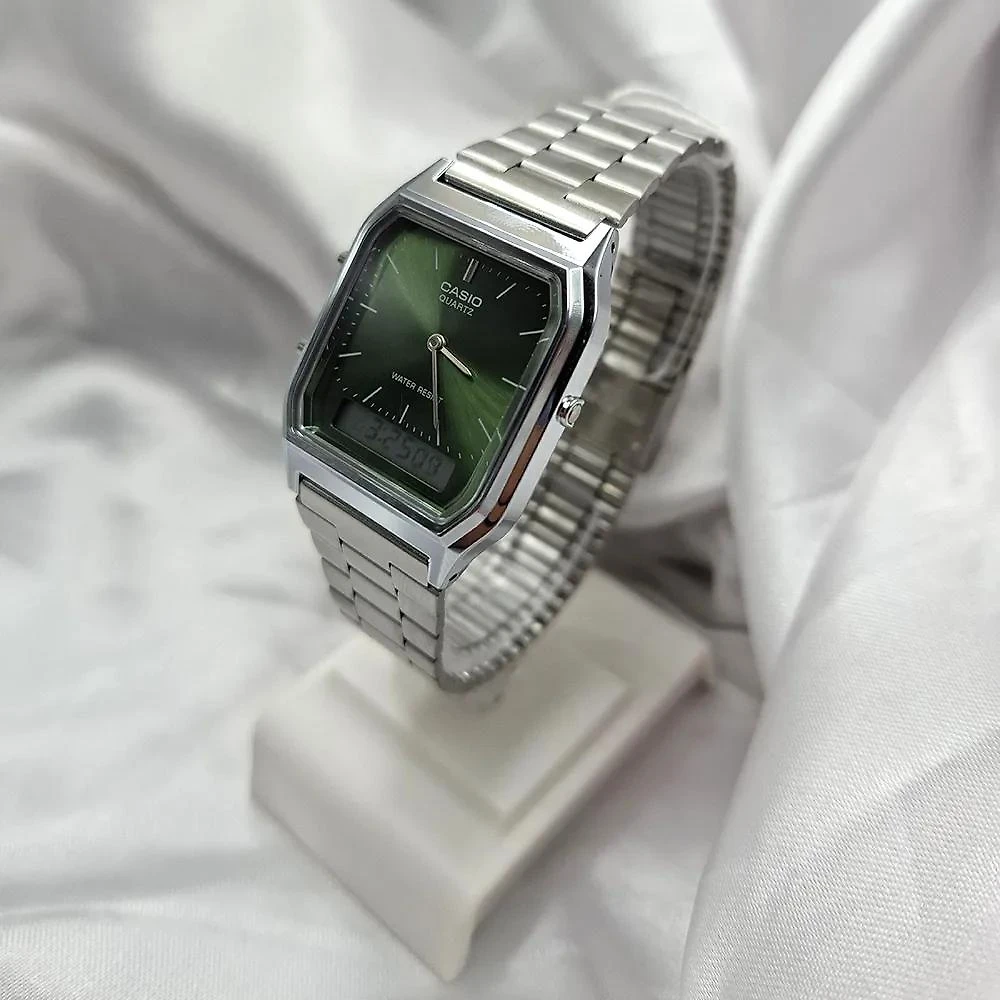 Miniatura Relógio Casio Vintage AQ-230A-3AMQYDF Prata
