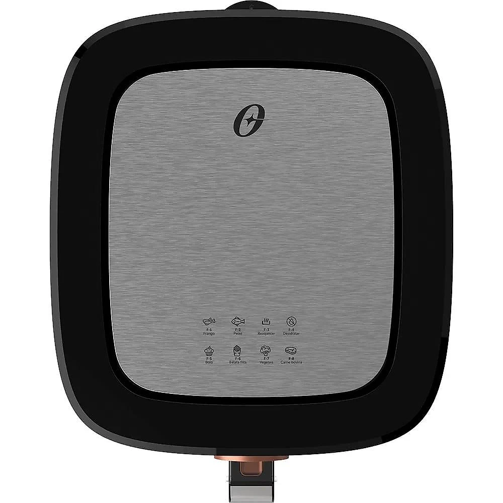 Fritadeira Elétrica Sem Óleo Oster 2 em 1 Preto Inox 4,8L OFRT660 127V