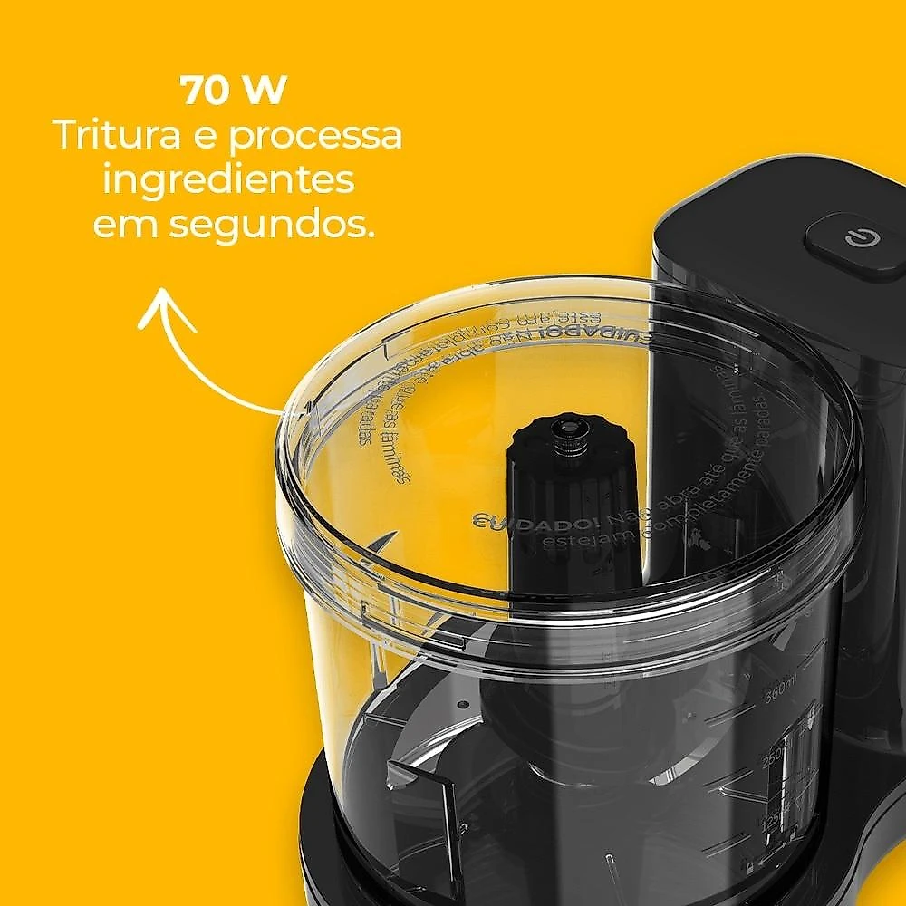 Miniprocessador MPR530 Cadence e Mixer Mixture Inox MIX370, 220 Volts