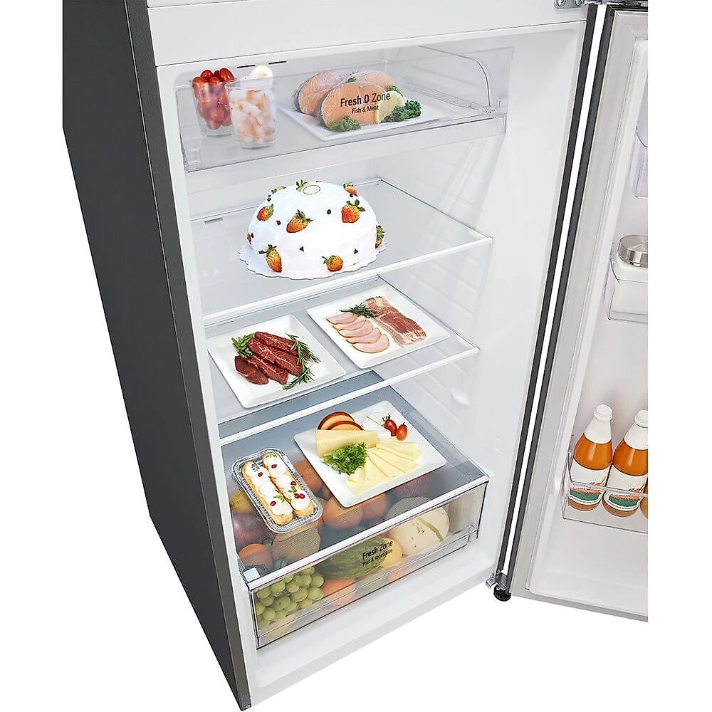 Geladeira 2 Portas, 461 Litros Frost Free  GN-B452PFF  LG Inox Look - 110V