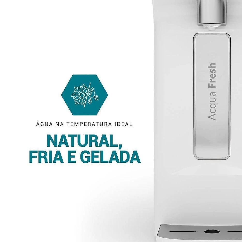 Purificador de Água de Bancada Philco PPU12A Acqua Fresh Água Natural e Gelada Branco Bivolt