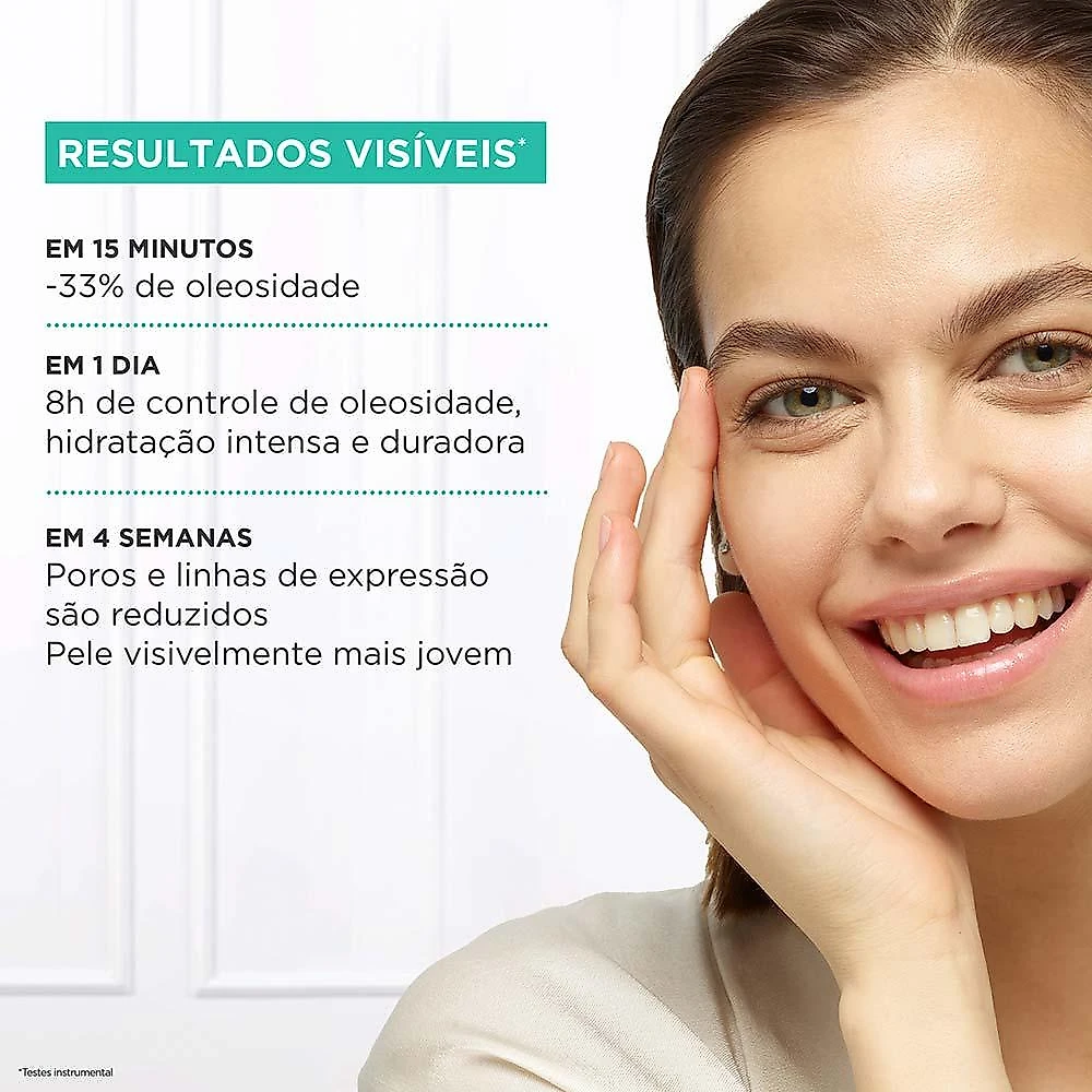 Gel creme hidratante facial antioleosidade l'oréal paris revitalif hialurônico 50ml