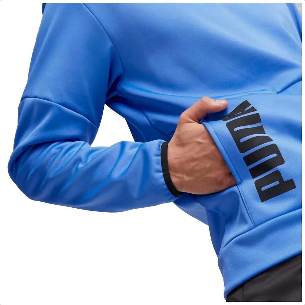 Miniatura Jaqueta Moletom Puma Train All Day Pwrfleece Masculina Azul / Azul - G