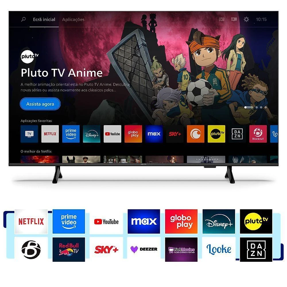 TV Smart Philips 50PUG7300-78 50 Polegadas 4K LED Preto Bivolt