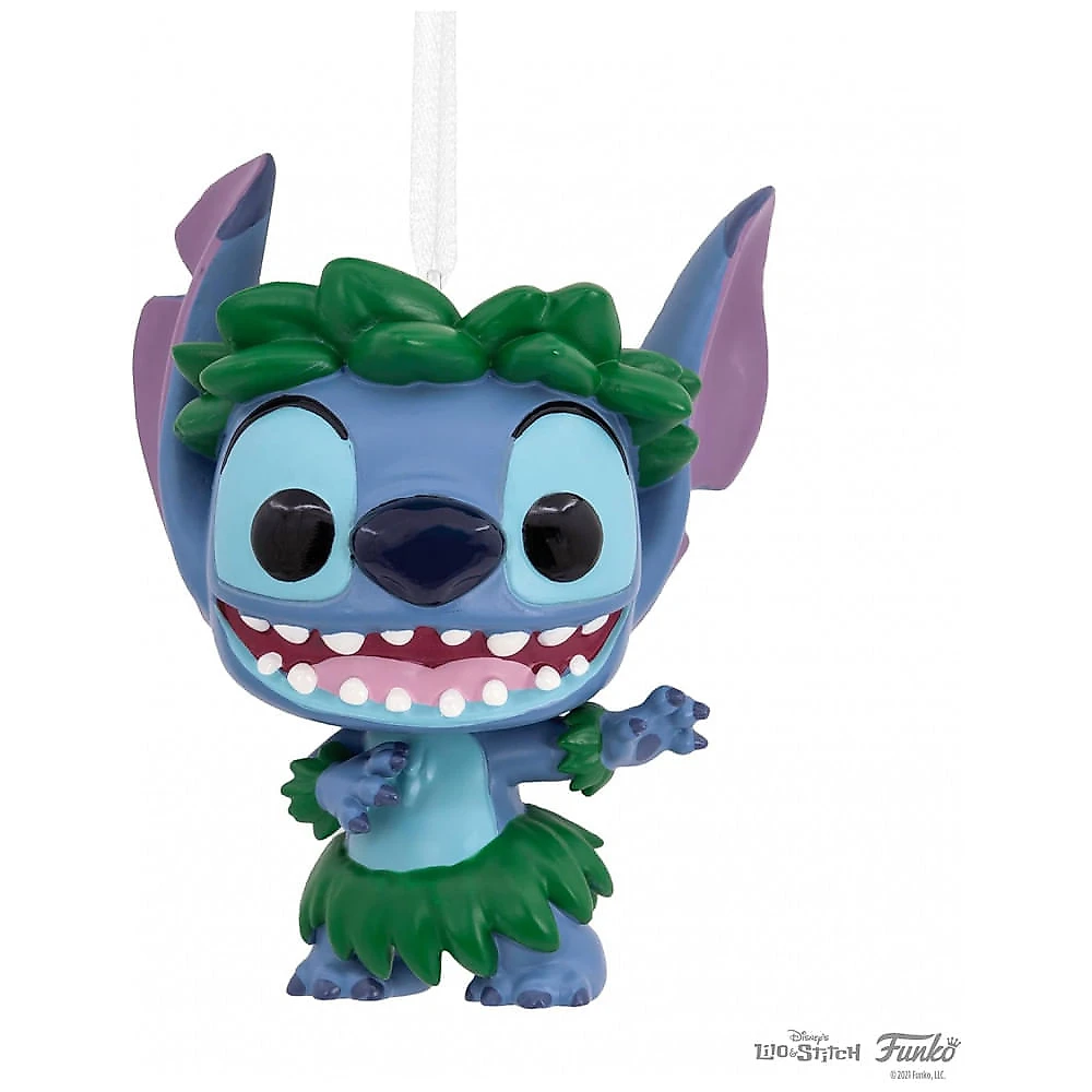Enfeite Natalino Hallmark Disney Lilo & Stitch Funko POP! Resina 6,4x7,6x4,4 cm