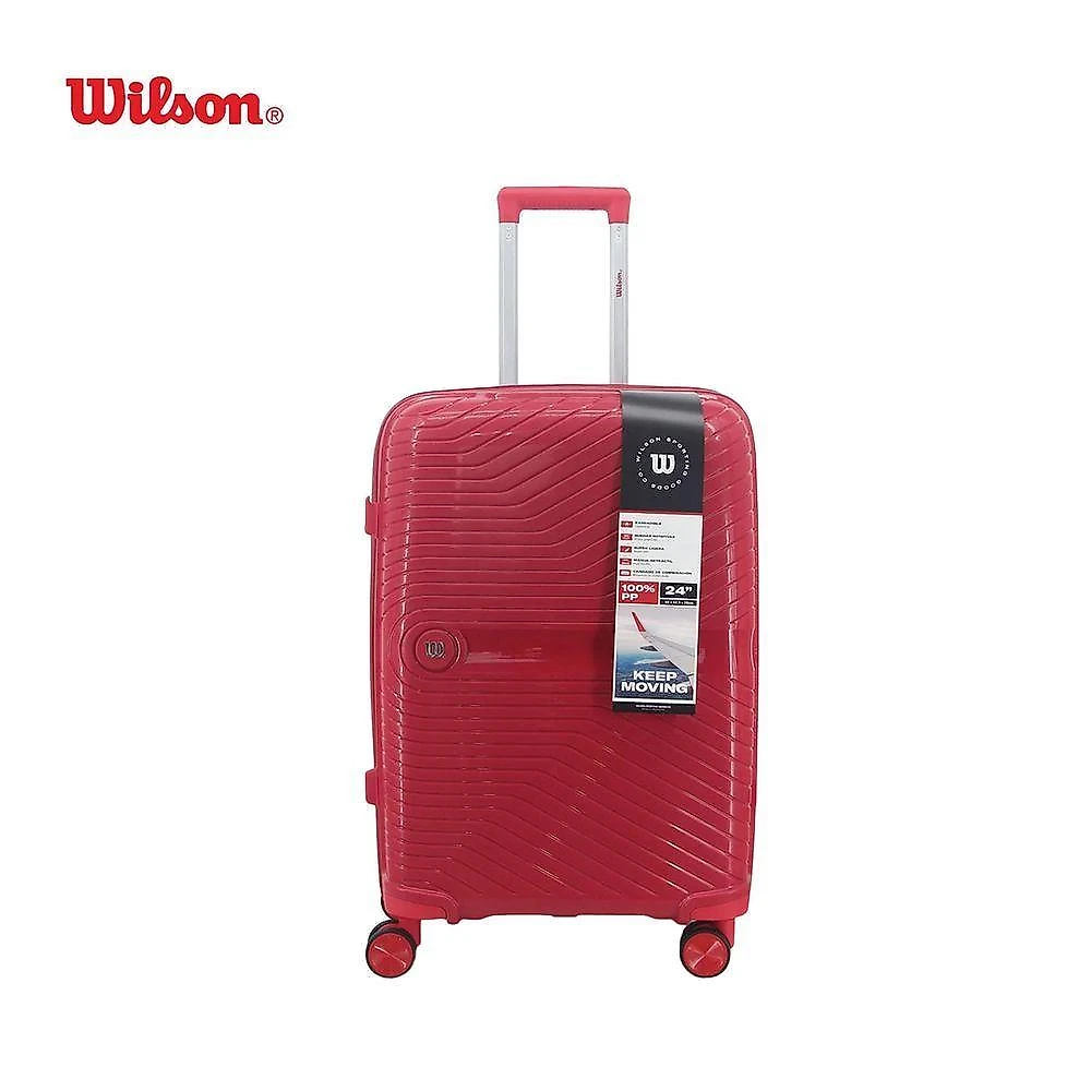 Kit Malas P e m 43L Polipropileno Expansível Segredo Embutido Combinação Wilson Vermelho