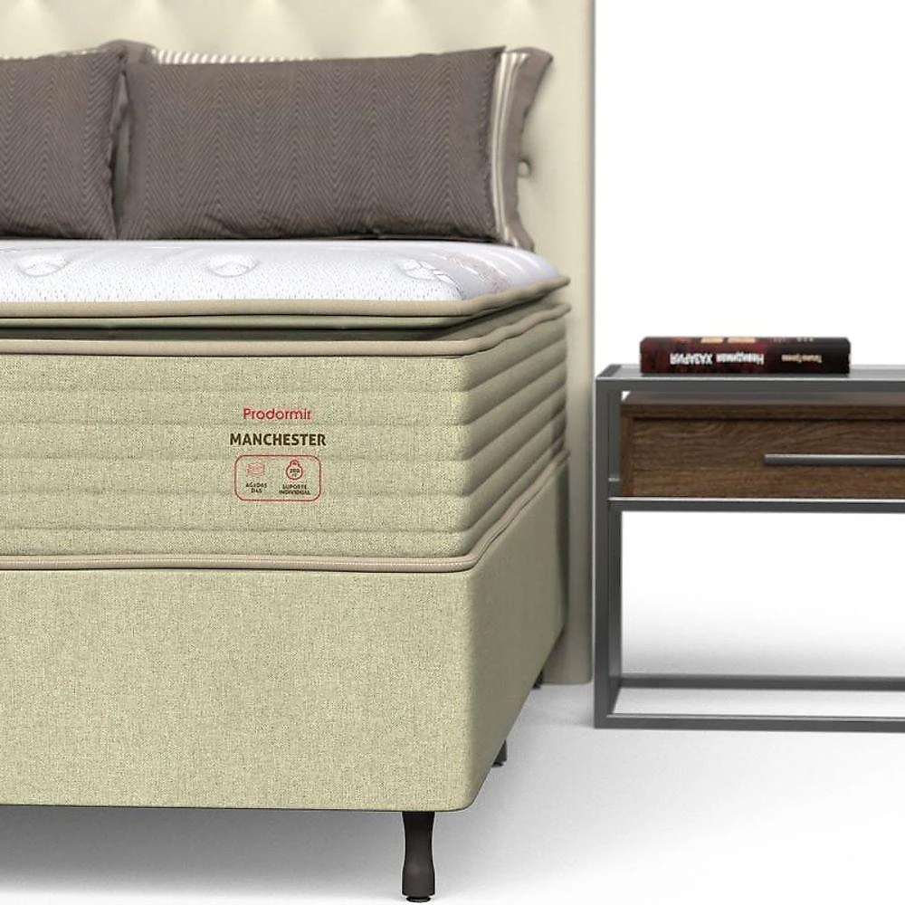 Conjunto Box Viúva Mola Prodormir Manchester