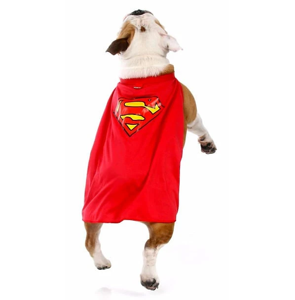Capa Super Homem p/ Cachorro - Liga da Justiça