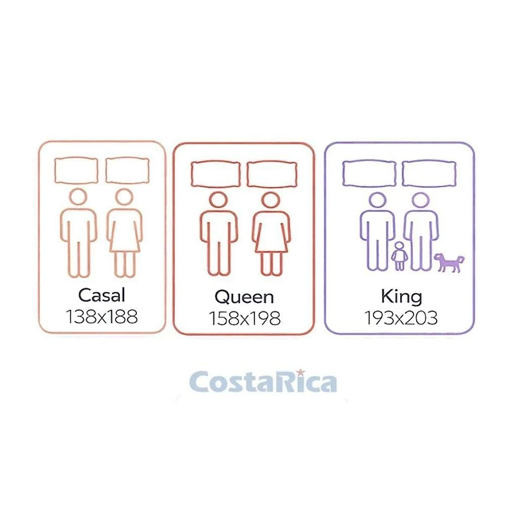 Colchão King Molas Ensacadas D33 Pillow Top 193x203x32CM Bege Orthoflex