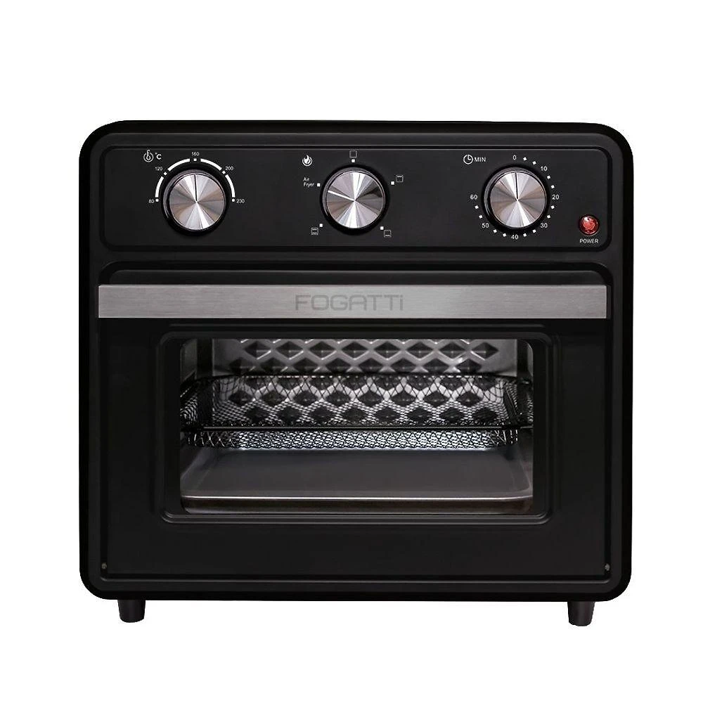 Forno Elétrico De Bancada 22 Litros Air Fryer Preto Fogatti 220V