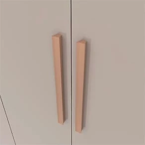 Guarda-Roupa Casal Bartira Ville 6 Portas de Bater 2 Gavetas Internas MDP - 200,5cm de Largura Avelã/Capuccino