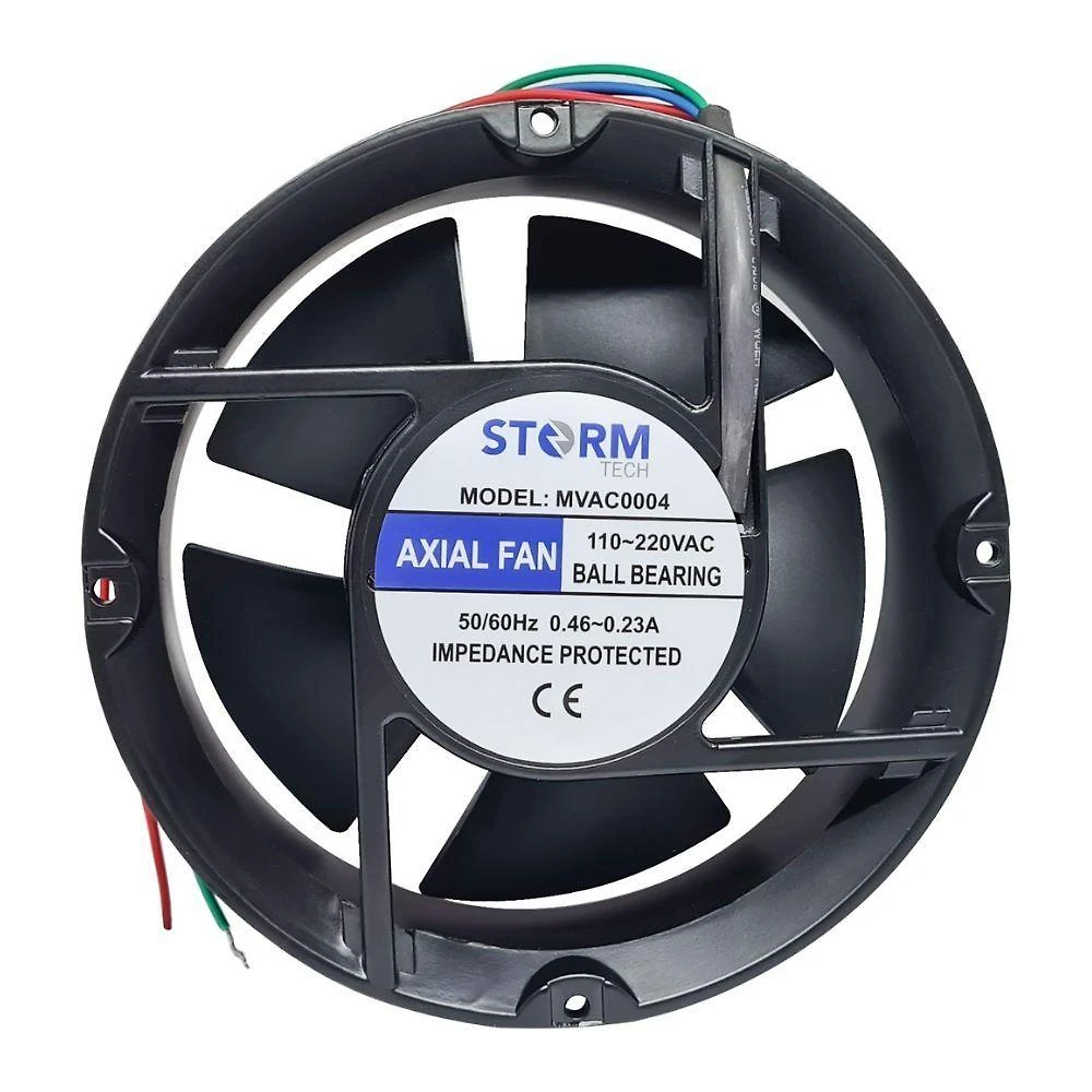 Microventilador NWT 172x150x5mm com Rolamento Corpo Plástico Tensão 110V-220V