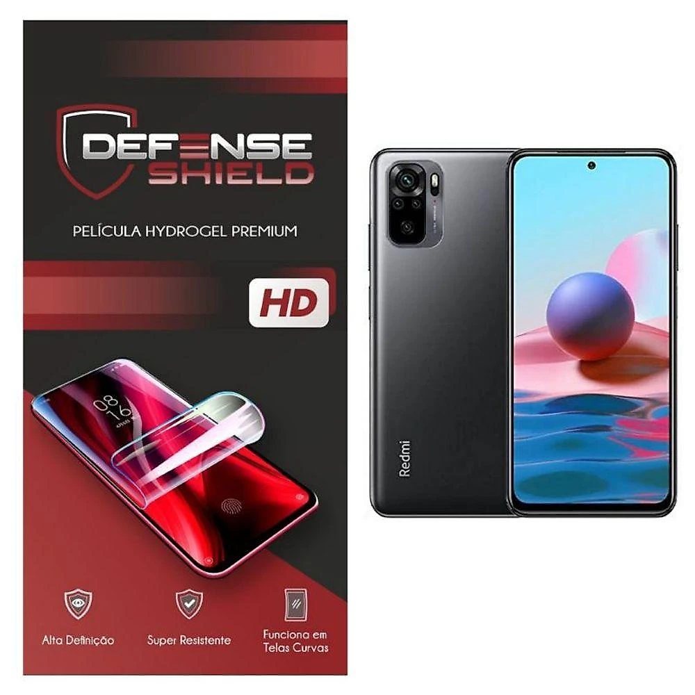 Pelicula Hydrogel Premium Proteção Frente + Verso Para Xiaomi Redmi Note 10 Defense Shield