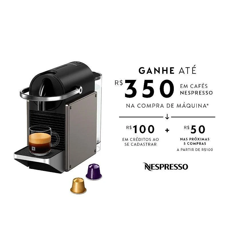 Cafeteira Nespresso Pixie CINZA TITANIO - 127V